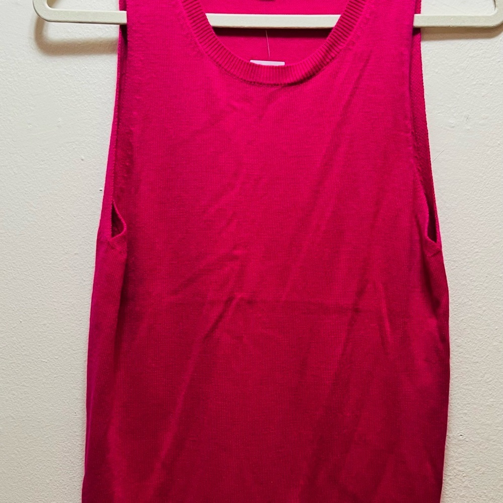 LOFT Pink Tank Top Sleeveless Classic Design